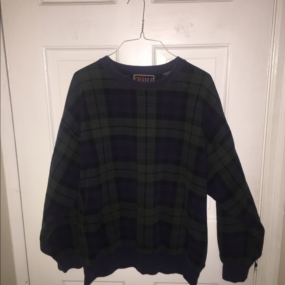 Vintage plaid sweatshirt